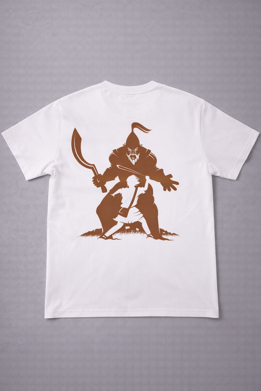 DAVID AND GOLIATH WHITE PRIMIUM OVERSIZED T-SHIRT