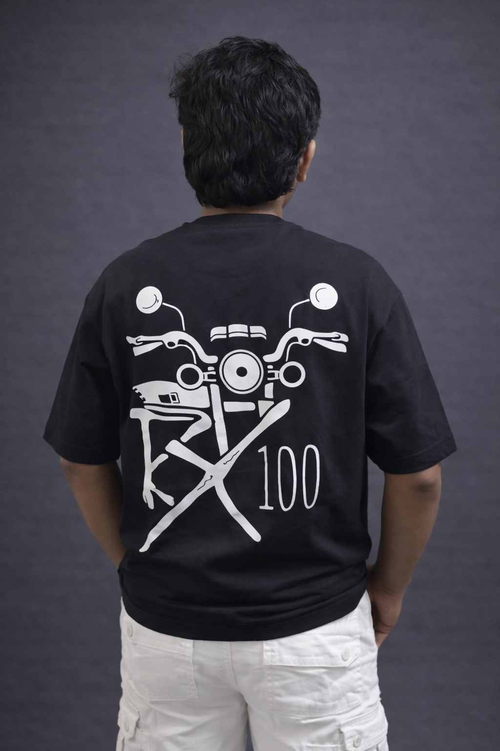 RX 100 PRIMIUM BLACK OVERSIZED T-SHIRT